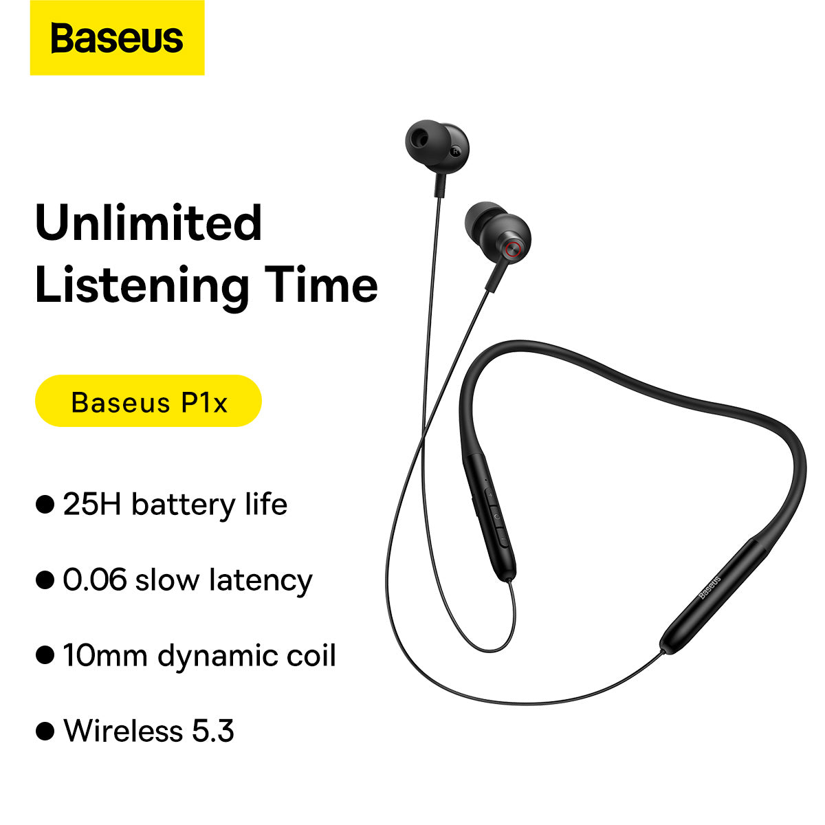 Baseus Bowie P1x In-ear Neckband Wireless Earphones