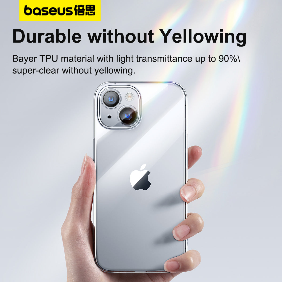 Baseus Simple Series 2 Protective Case for iP 15 Series, Clear