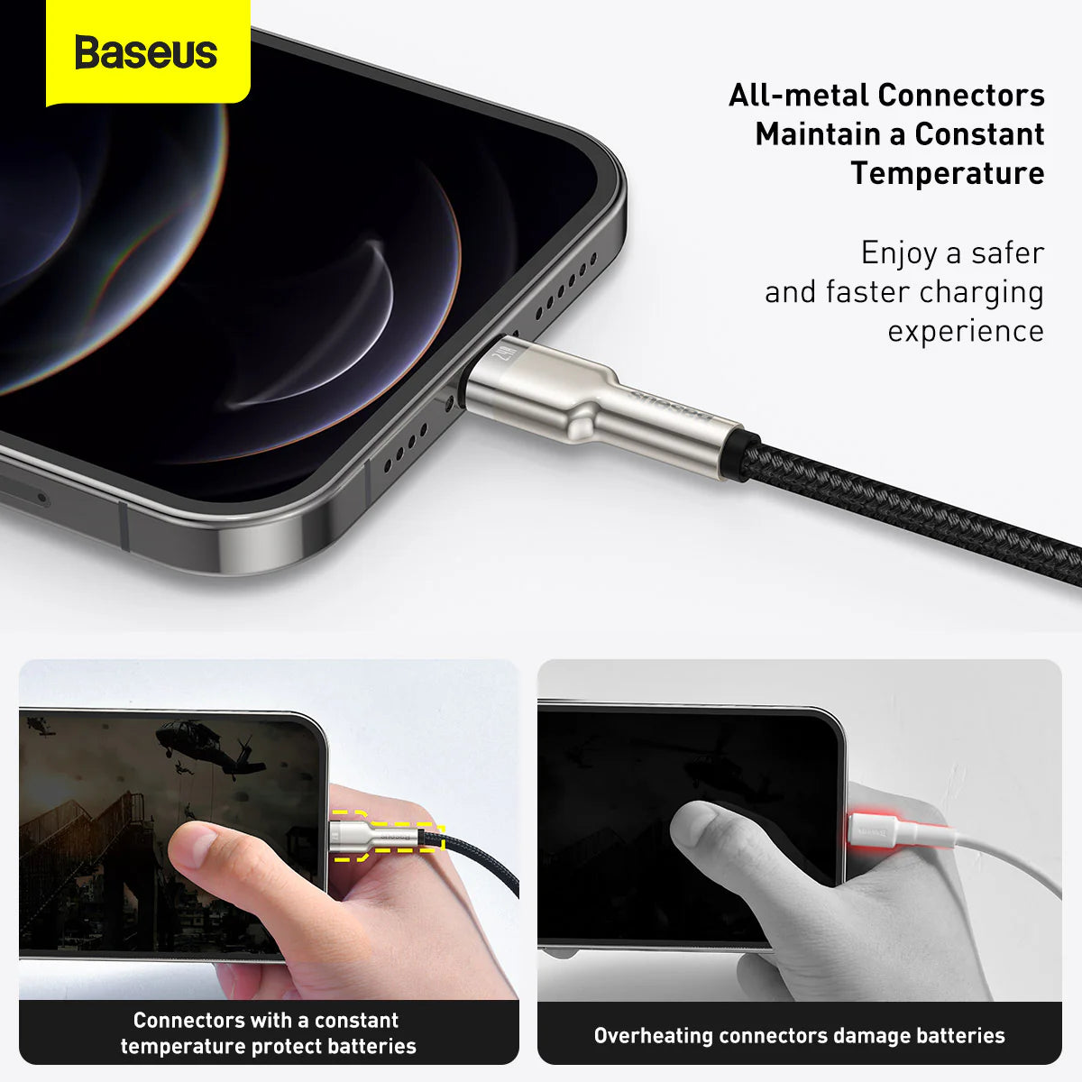Baseus Cafule Series Metal Data Cable USB to IP 2.4A