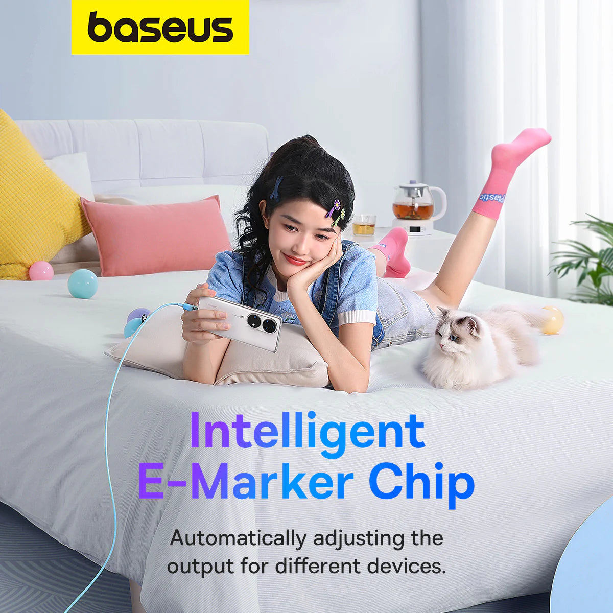 Baseus Explorer Series Fast Charging Cable with Smart Temperature Control Type-C to Type-C 100W