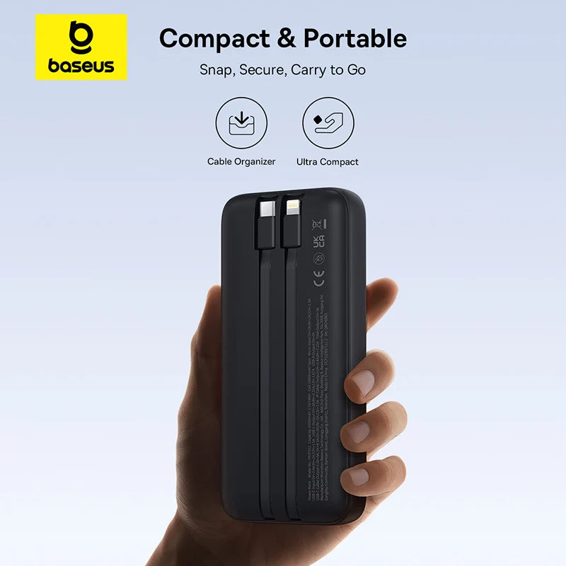 Baseus Dual Cable Powerbank with Digital Display 20000mAh 22.5W