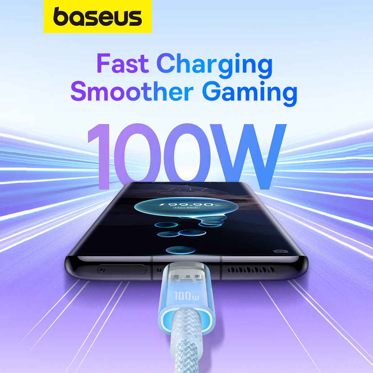 Baseus Explorer Series Fast Charging Cable with Smart Temperature Control Type-C to Type-C 100W