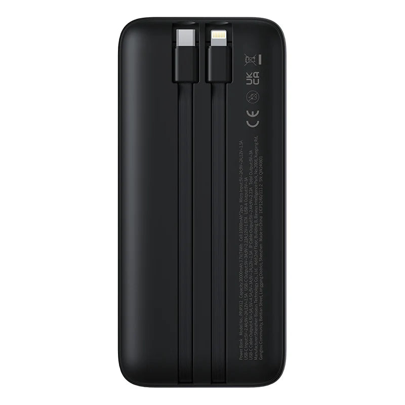 Baseus Dual Cable Powerbank with Digital Display 20000mAh 22.5W