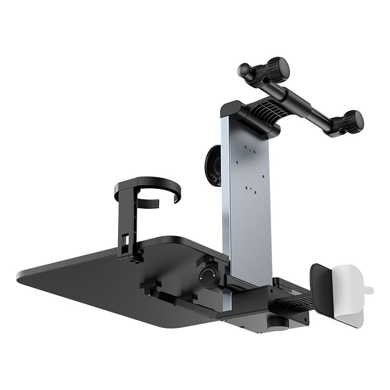 Baseus MagPro Series Versatile Car Mount for Backseat Headrest - Foldable Laptop Desk, 360° Rotatable Phone Holder, Adjustable, Easy Install