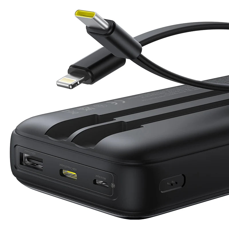 Baseus Dual Cable Powerbank with Digital Display 20000mAh 22.5W
