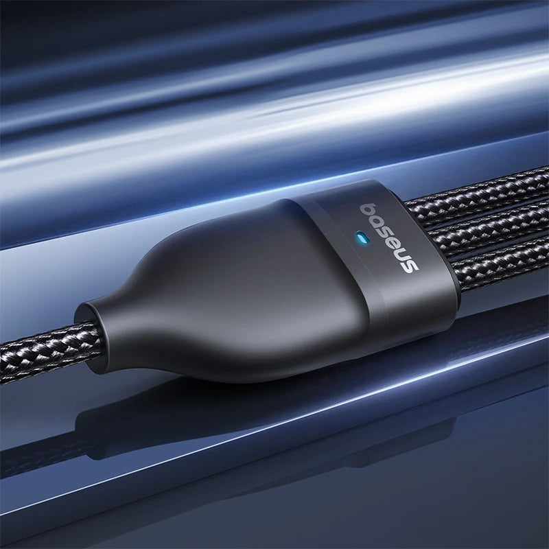 Baseus Flash Series 3 Two-For-Three Fast Charging Cable U+C To C+C+L 100W