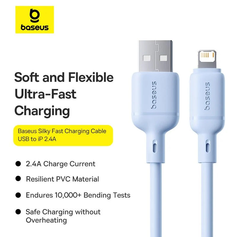 Baseus Silky Series Fast Charging Cable USB-A to iP 2.4A
