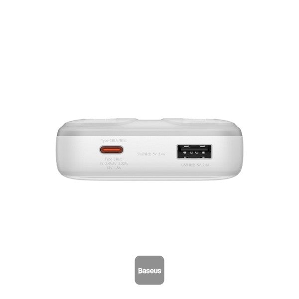 Baseus Comet Series Dual-Cable Digital Display Fast Charge Power Bank 10000mAh 22.5W (With Simple Series Charging Cable USB to Type-C 30cm)