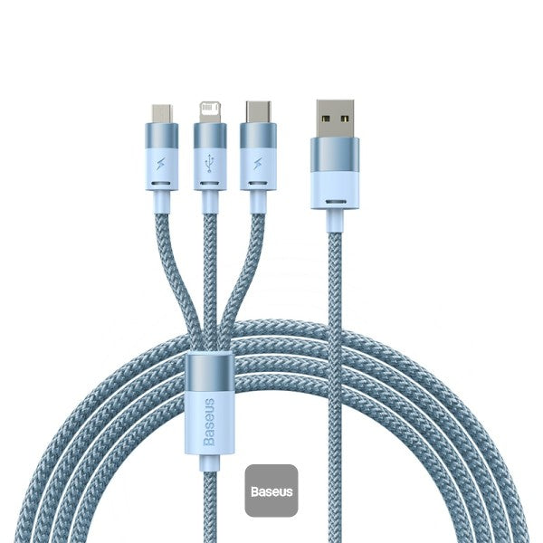 Baseus StarSpeed 1-for-3 Fast Charging Data Cable USB to M+L+C 3.5A 1.2m