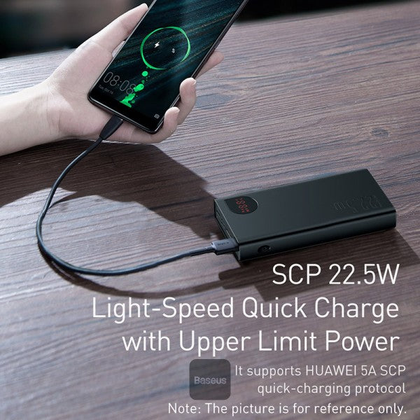 Baseus Adaman Metal Digital Display Quick Charge Power Bank 20000mAh 22.5W(2021 Editon)