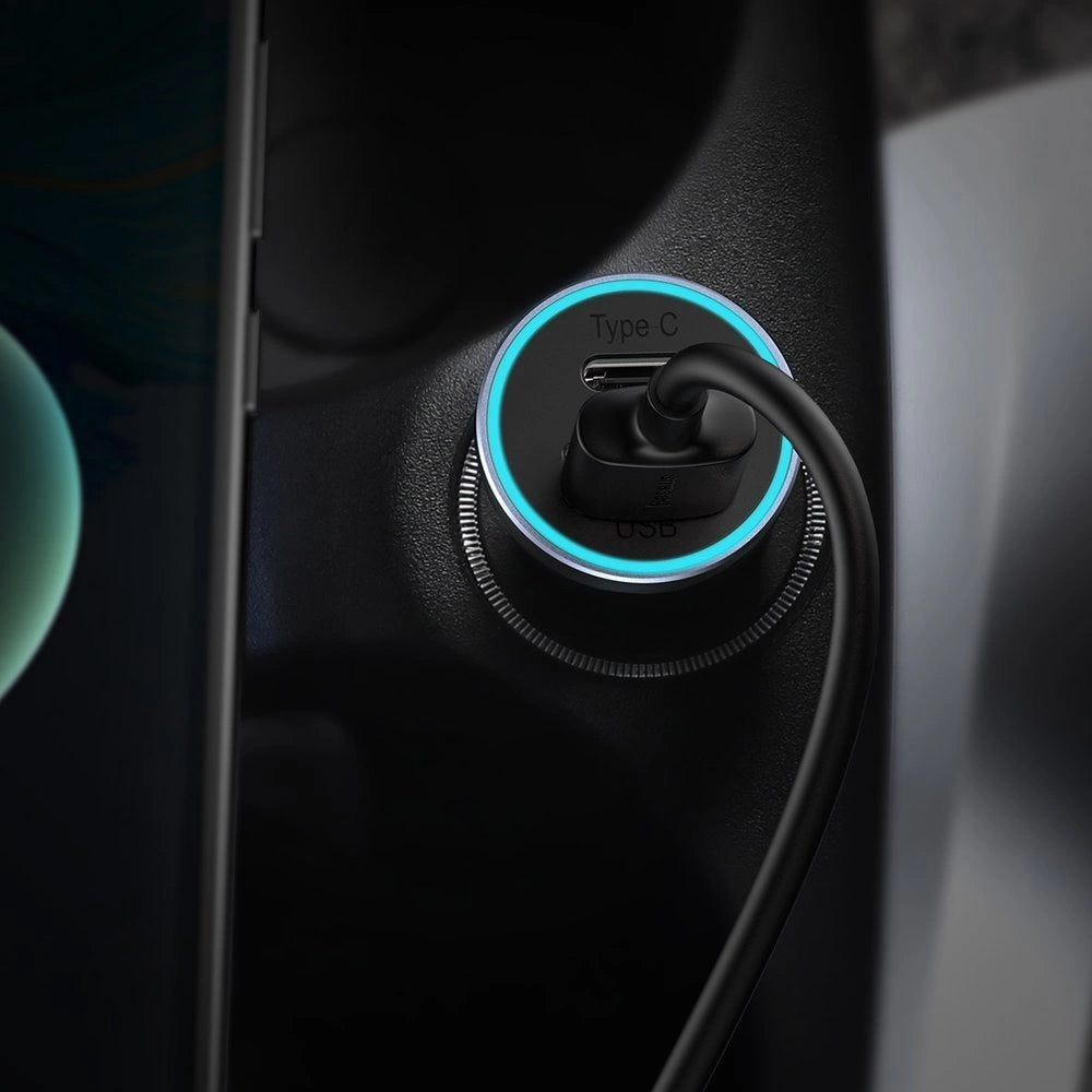 Baseus Golden Contactor Pro Dual Quick Car Charger U+C 40w