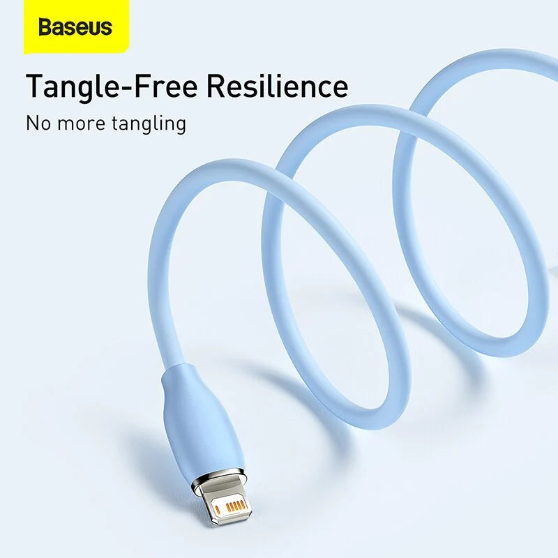 Baseus Jelly Liquid Silica Gel Fast Charging Data Cable USB to iP 2.4A