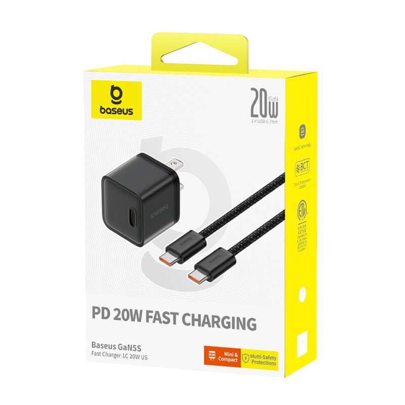 Baseus GaN5S Fast Charger 1C 20W US