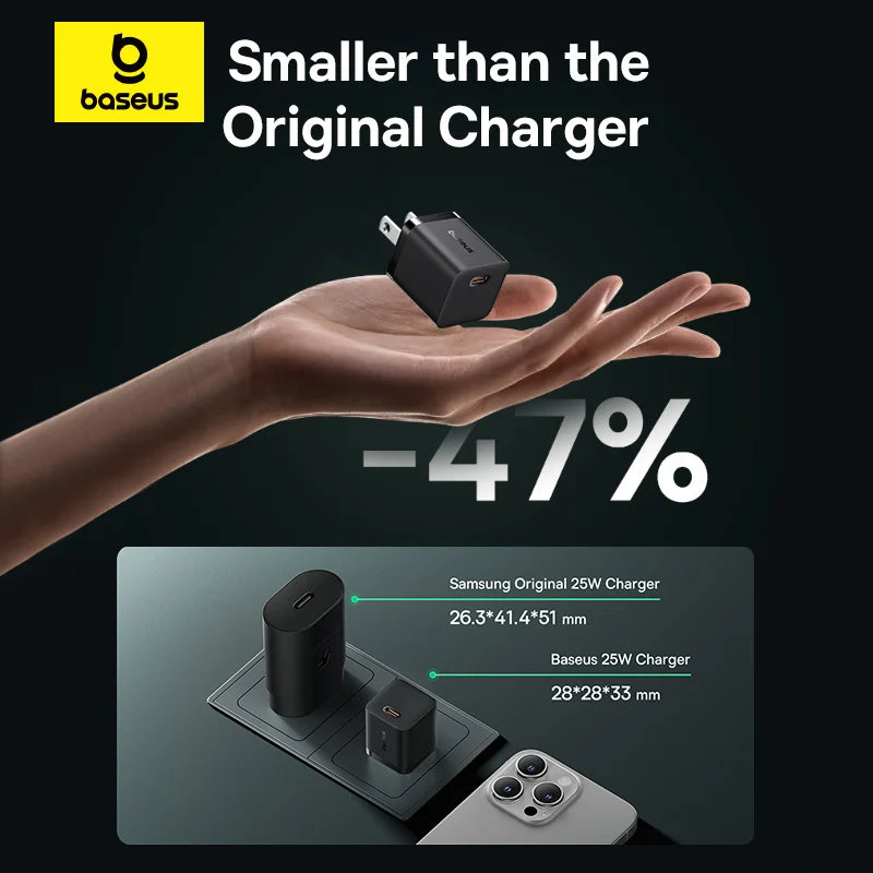 Baseus GaN5 Fast Charger (mini) 1C 25W US