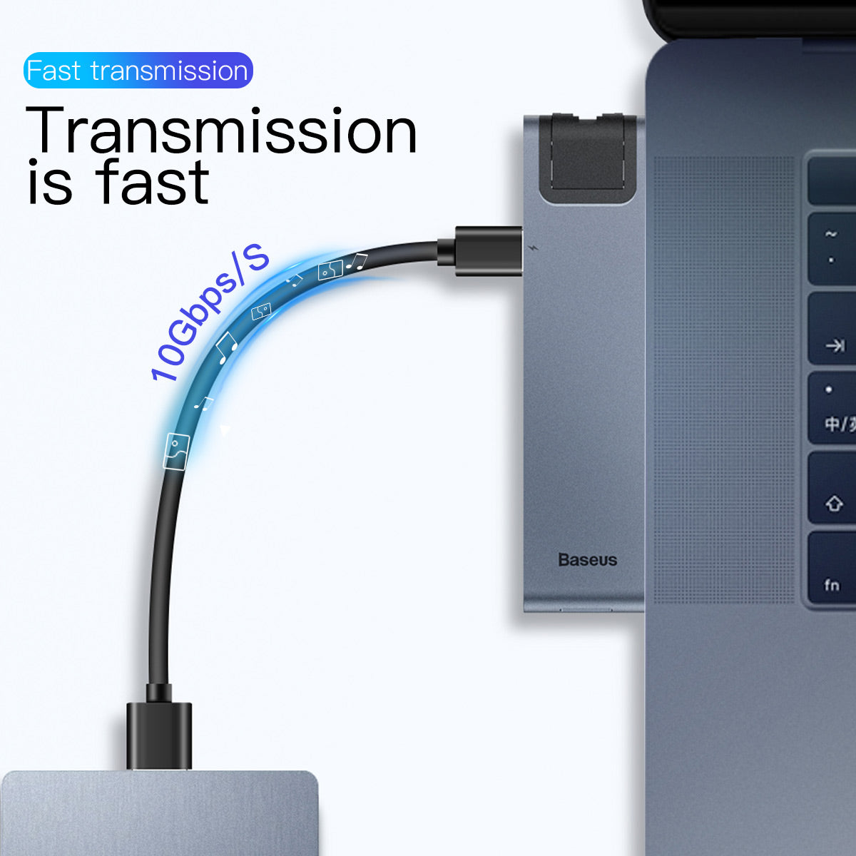 Baseus thunderbolt C+Pro Seven-in-one smart HUB docking station