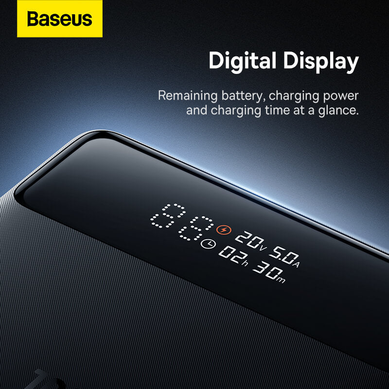 Baseus Blade HD Digital Display Fast Charging Power bank 20000mAh 100W