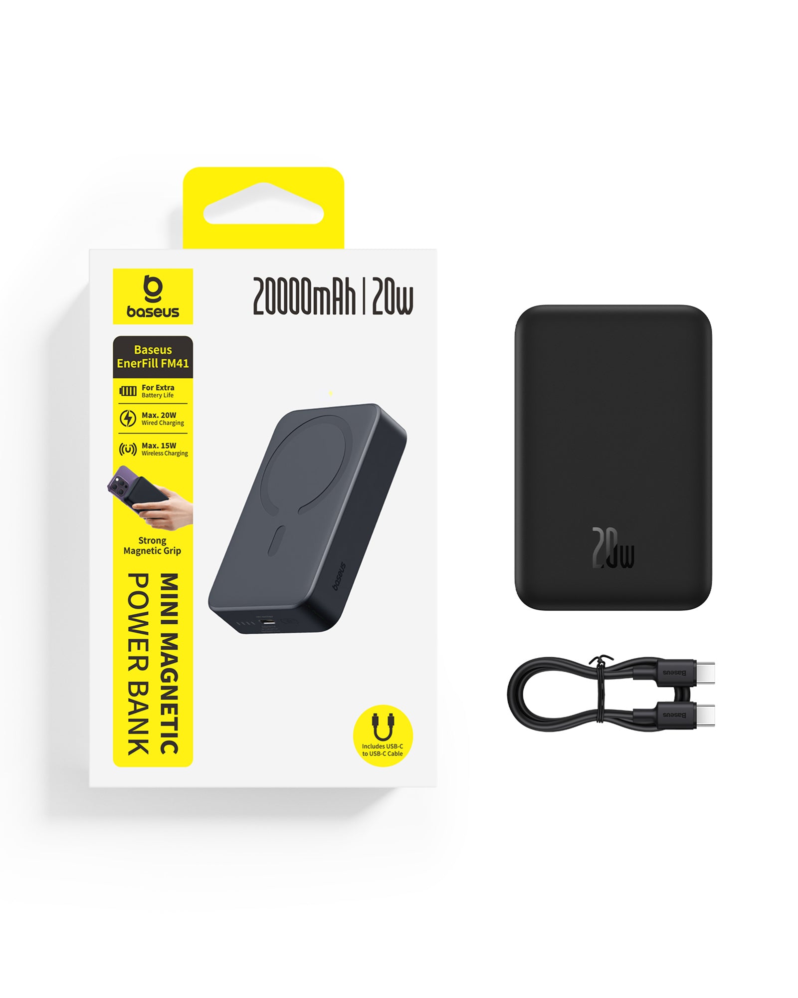 Baseus EnerFill FM41 Mini Magnetic Power Bank 20000mAh 20W