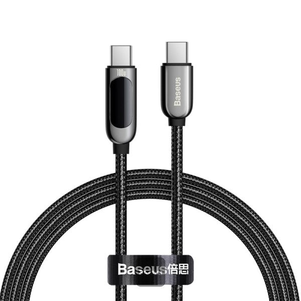 Baseus Display Fast Charging Data Cable Type-C to Type- C 100W