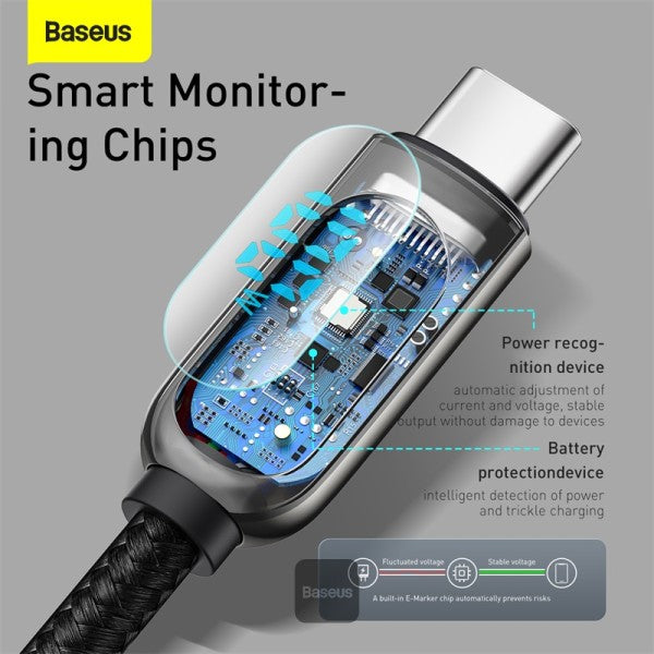 Baseus Display Fast Charging Data Cable Type-C to Type- C 100W