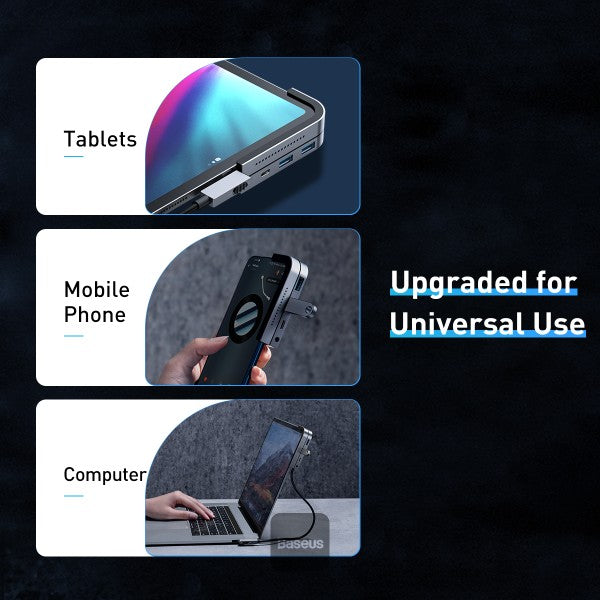 Baseus Bend Angle No.7 Multifunctional Type-C HUB Converter(Upgrade)