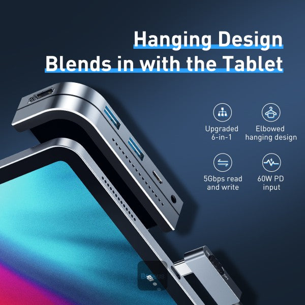 Baseus Bend Angle No.7 Multifunctional Type-C HUB Converter(Upgrade)