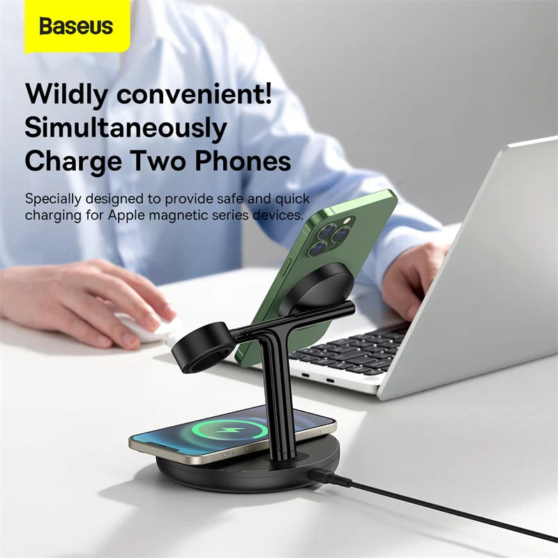 Baseus Swan 3-in-1 Wireless Magnetic Charging Bracket 20W Black Universal version