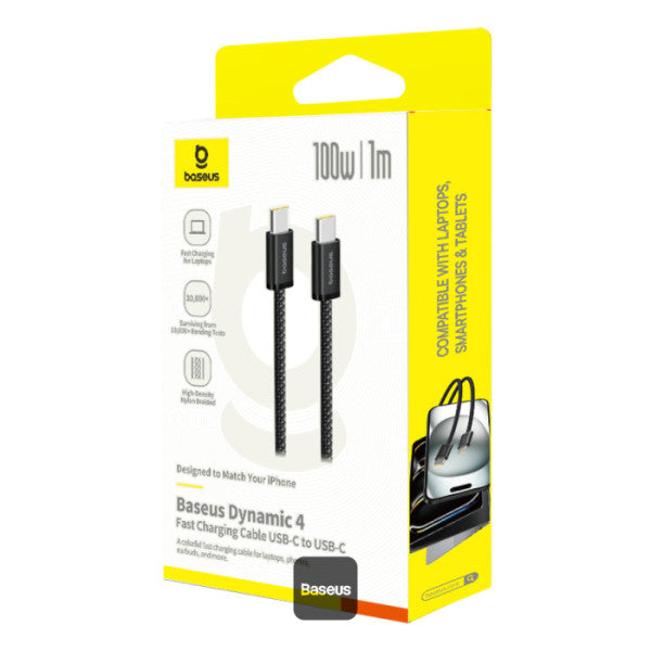 Baseus Dynamic 4 Series Type-C to Type-C Cable - 100W PD Fast Charging