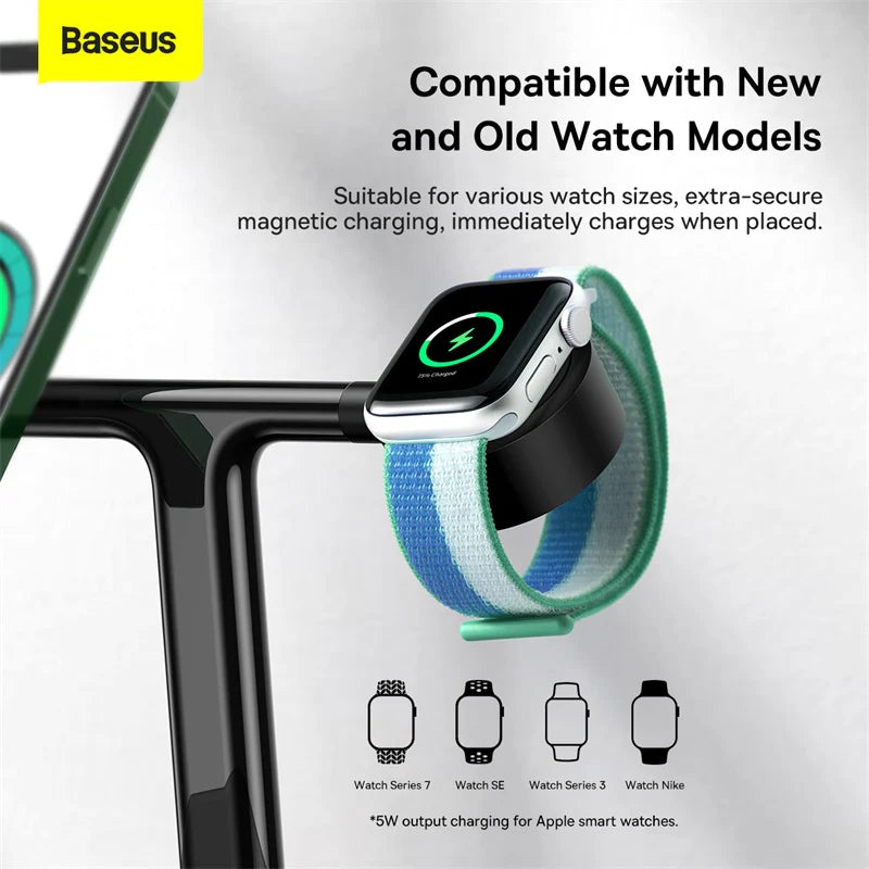 Baseus Swan 3-in-1 Wireless Magnetic Charging Bracket 20W Black Universal version