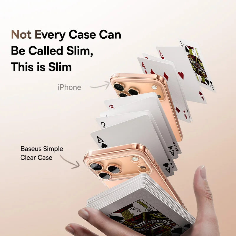 Baseus Simple Phone Case for iPhone 17 Series Clear