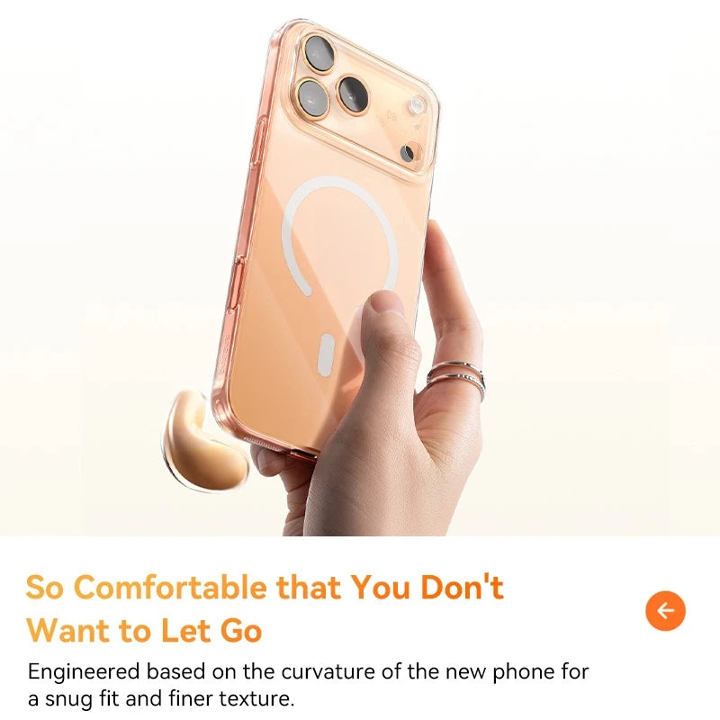 Baseus Crystal Slim Magnetic Phone Case for iPhone 17 Series Clear