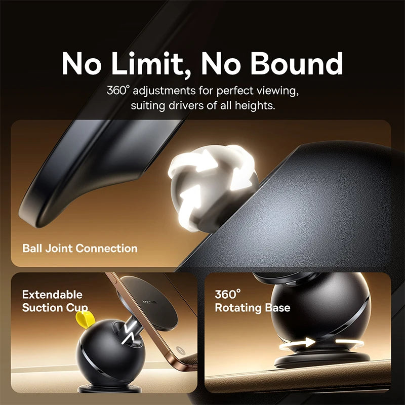 Baseus PrimeTrip VC1 Air Dashboard Magnetic Car Mount Phone Holder with Extendable Suction Cup