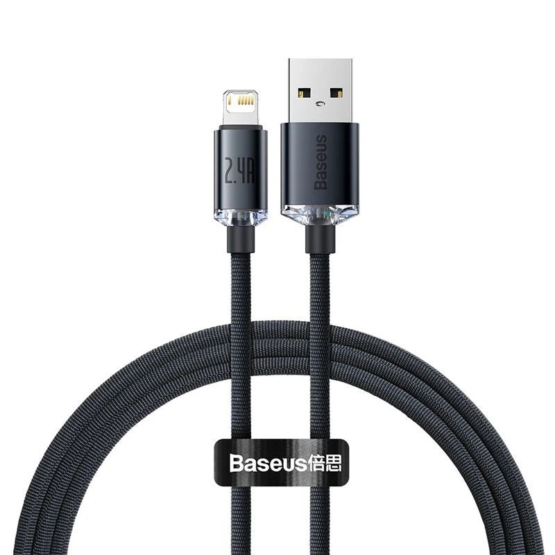 Baseus Crystal Shine Series Fast Charging Data Cable USB to iP 2.4A
