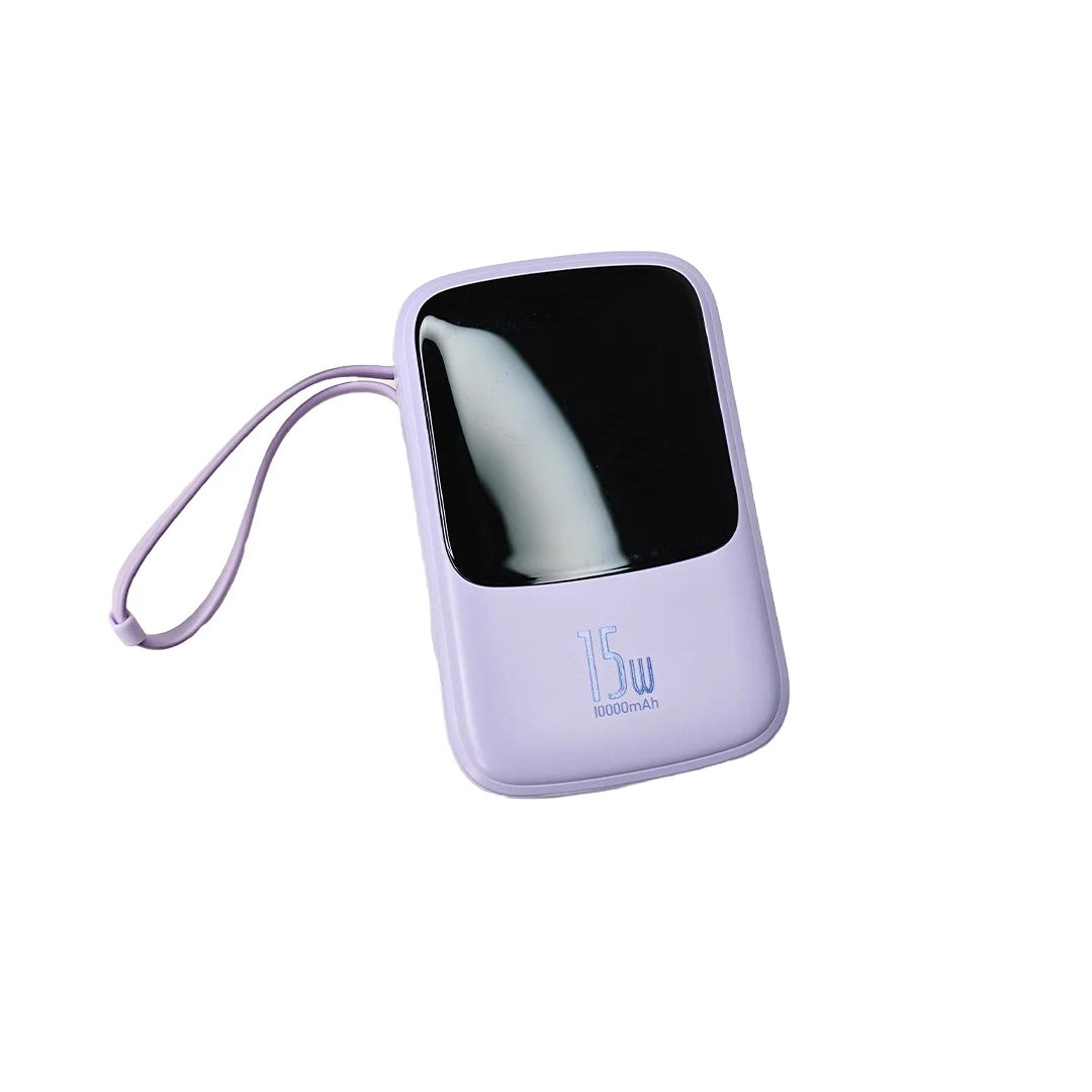 Baseus Qpow Digital Display 3A 15W 10000mAh Power Bank with Type-C Cable