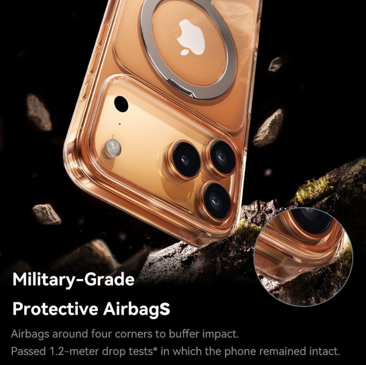 Baseus HoopRing Magnetic Phone Case with Stand for iPhone 17 Series