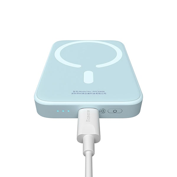 Baseus Magnetic Mini Wireless Fast Charge Power Bank 20000mAh 20W (With Simple Charging Cable Type-C to Type-C (20V/3A) 30cm)