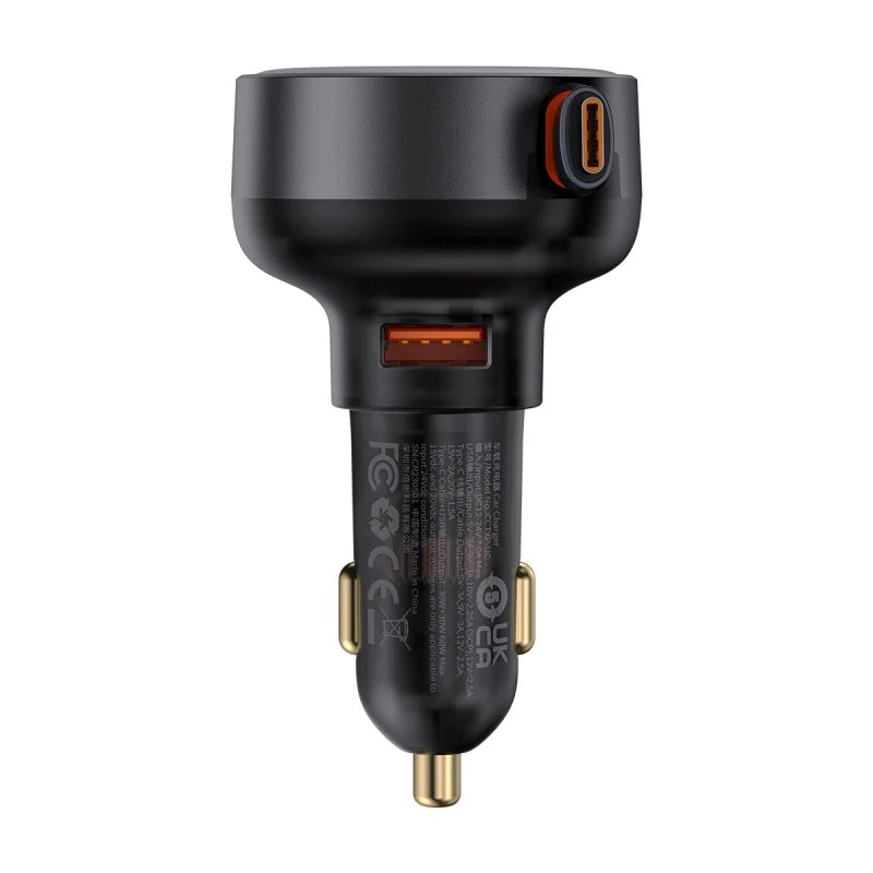 Baseus Enjoyment Pro Retractable USB-C Car Charger 60W