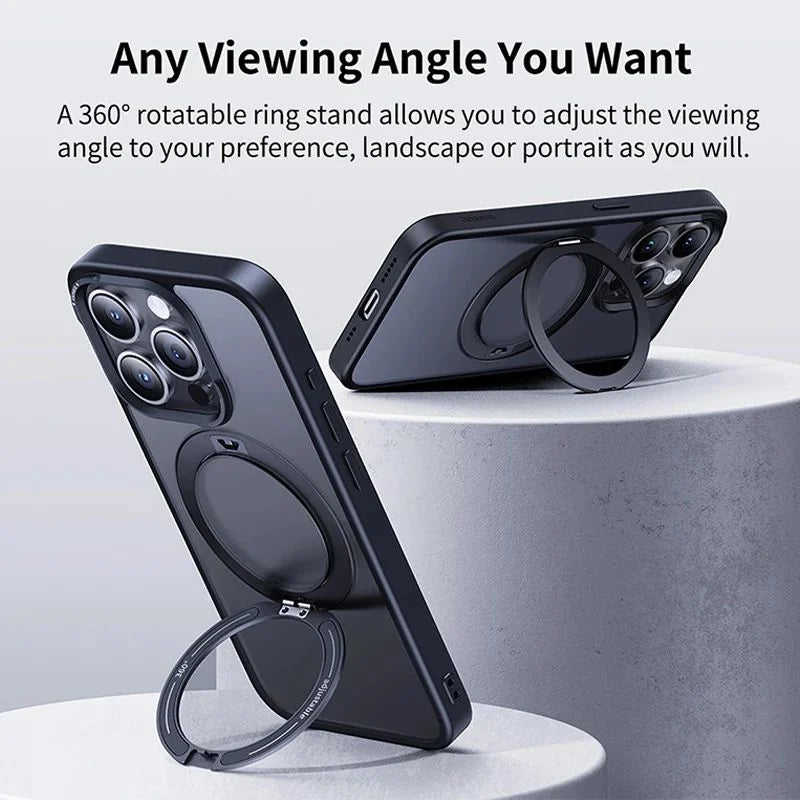 Baseus SkyRing Series Magnetic Phone Case with Stand for iP 16 Series