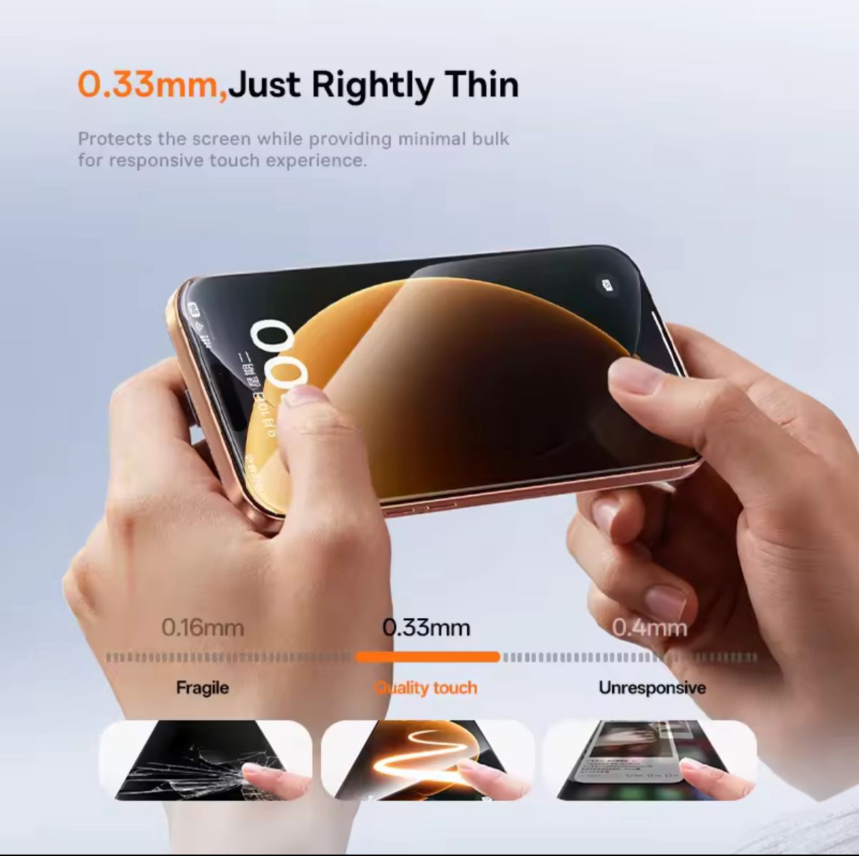 Baseus Crystalline Tempered Glass Screen Protector for iPhone 17 with Dustproof Installation Tray Clear Pack of 1 (Includes 1 Cleaning Kit)