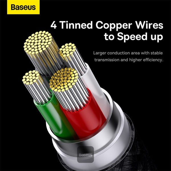 Baseus StarSpeed 1-for-3 Fast Charging Data Cable USB to M+L+C 3.5A 1.2m
