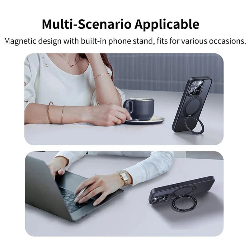 Baseus SkyRing Series Magnetic Phone Case with Stand for iP 16 Series