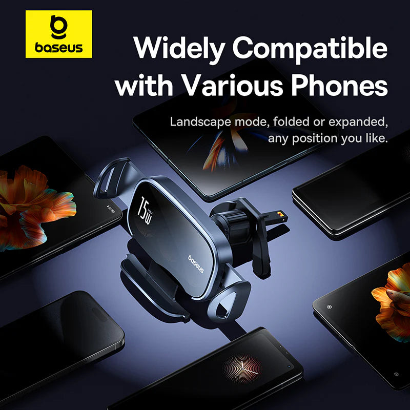 Baseus LightChaser Series 15W Triple Coil Qi Wireless Car Charger