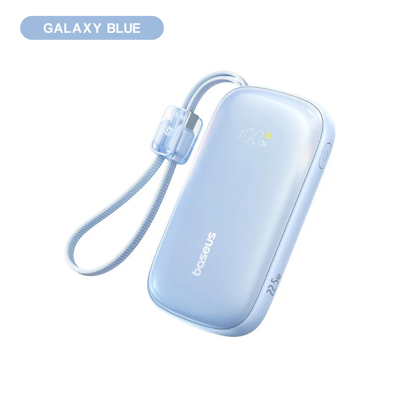 Baseus EnerFill FC21 Qpow 3 Ultra Digital Display Power Bank with Detachable Cable 10000mAh 22.5W