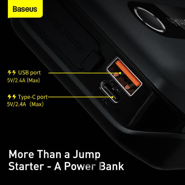 Baseus Super Energy Air Series Car Jump Starter (10000mAh, 1000A Peak Current)