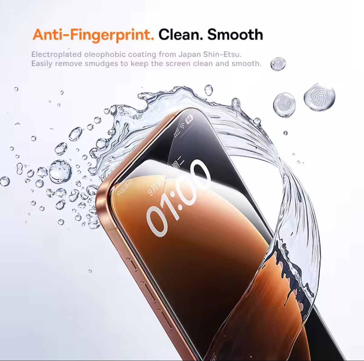 Baseus Crystalline Tempered Glass Screen Protector for iPhone 17 with Dustproof Installation Tray Clear Pack of 1 (Includes 1 Cleaning Kit)