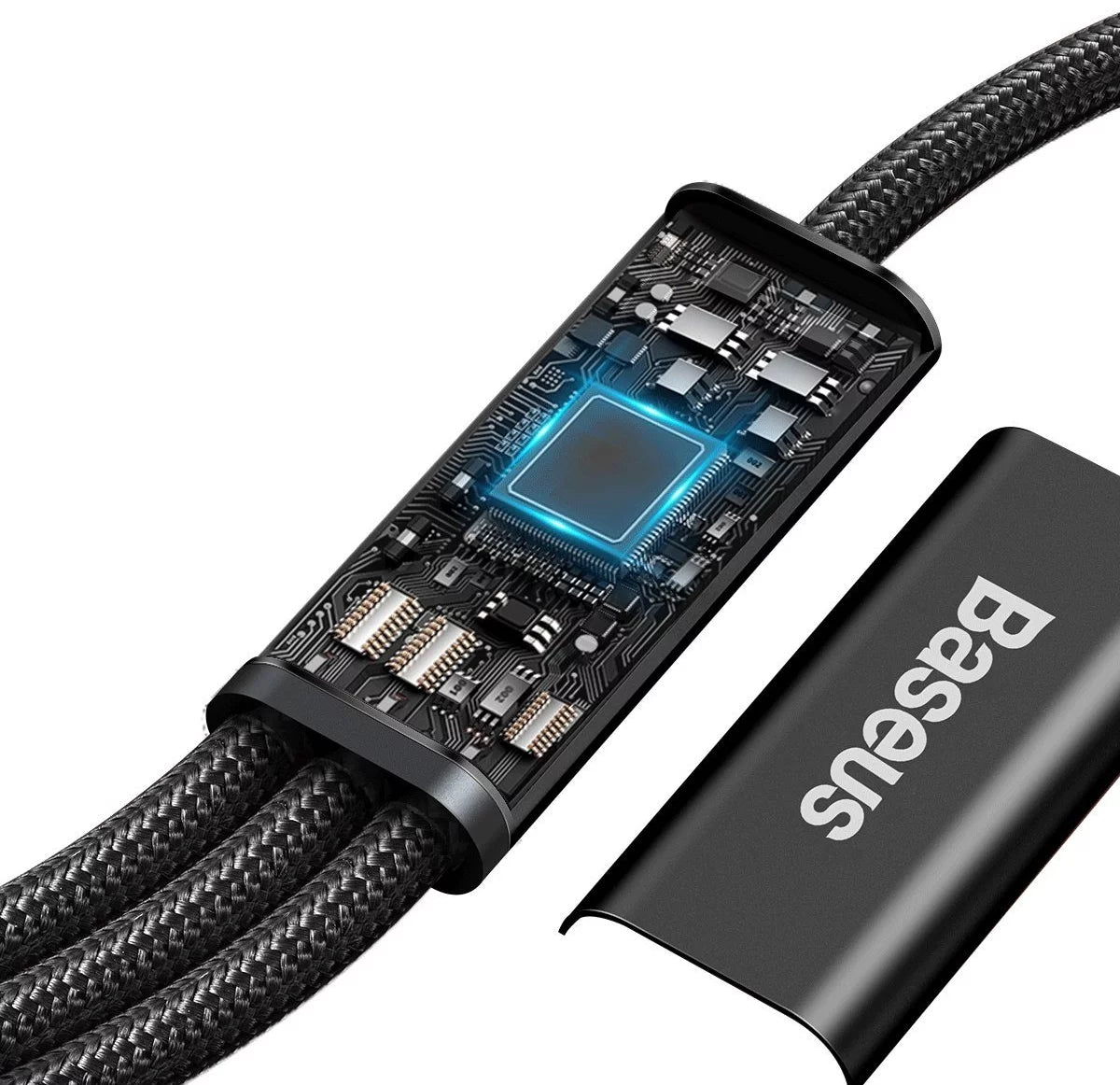 Baseus Rapid Series 3-in-1 Fast Charging Data Cable Type-C to C+L+C PD 20W 1.5m