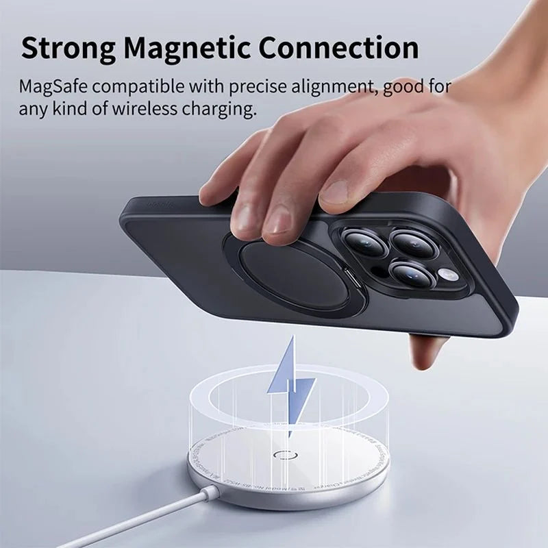 Baseus SkyRing Series Magnetic Phone Case with Stand for iP 16 Series