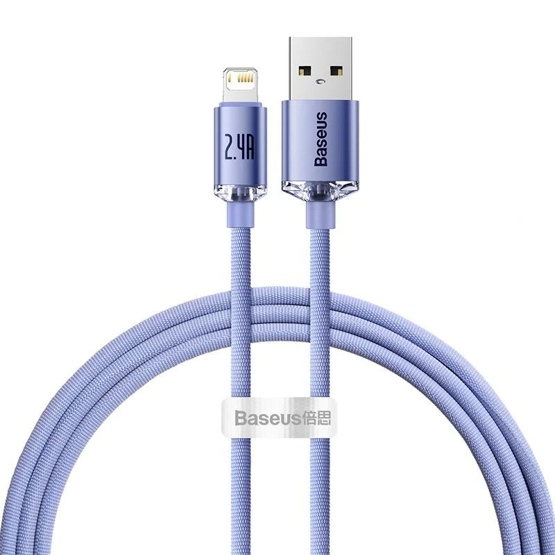 Baseus Crystal Shine Series Fast Charging Data Cable USB to iP 2.4A
