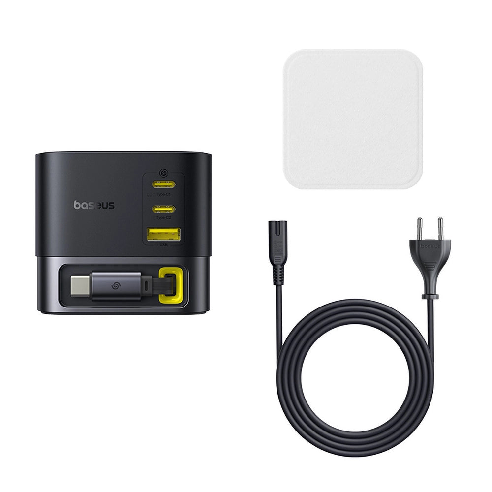 Baseus Super GaN Desktop Charger with Retractable Cable 3C+U 100W EU