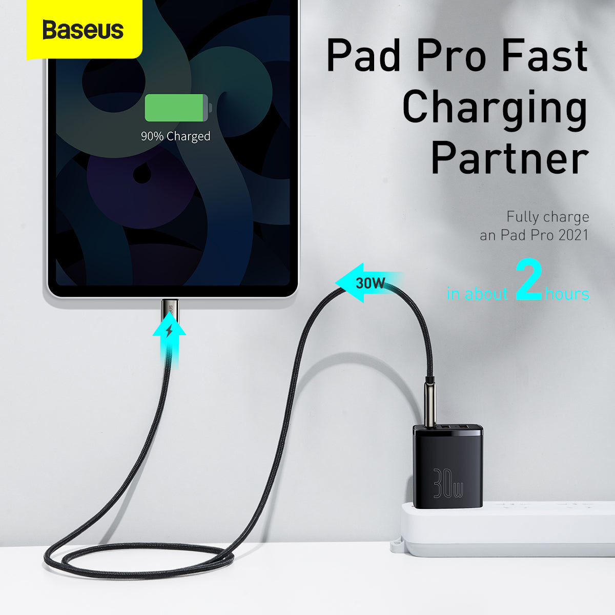 Baseus Compact Quick Fast Charger 2U+C 30W CN