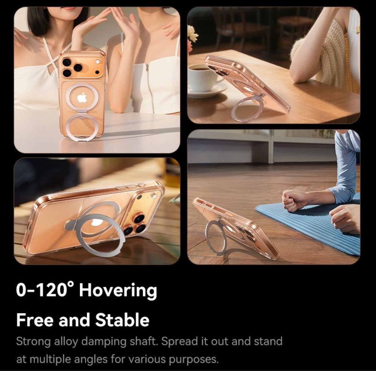 Baseus HoopRing Magnetic Phone Case with Stand for iPhone 17 Series